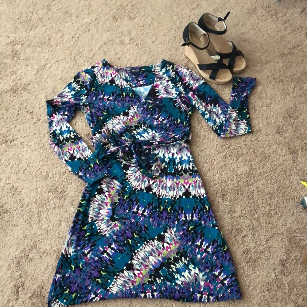 Faux Wrap Dress
